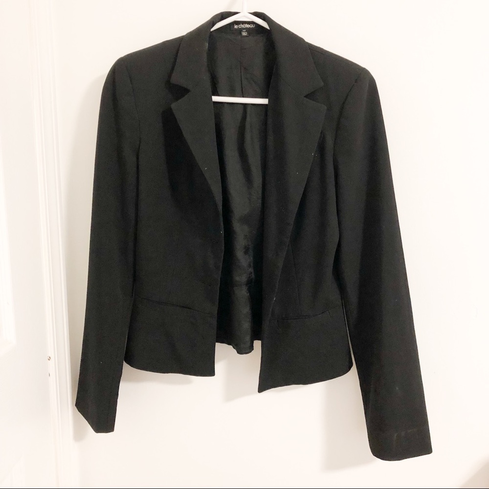 Le Chateau Black Blazer (S)